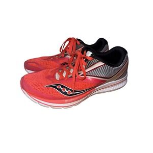 Saucony Kinvara 9 Running Shoes Sneakers Womens Sz 9 Orange Red S10418-2